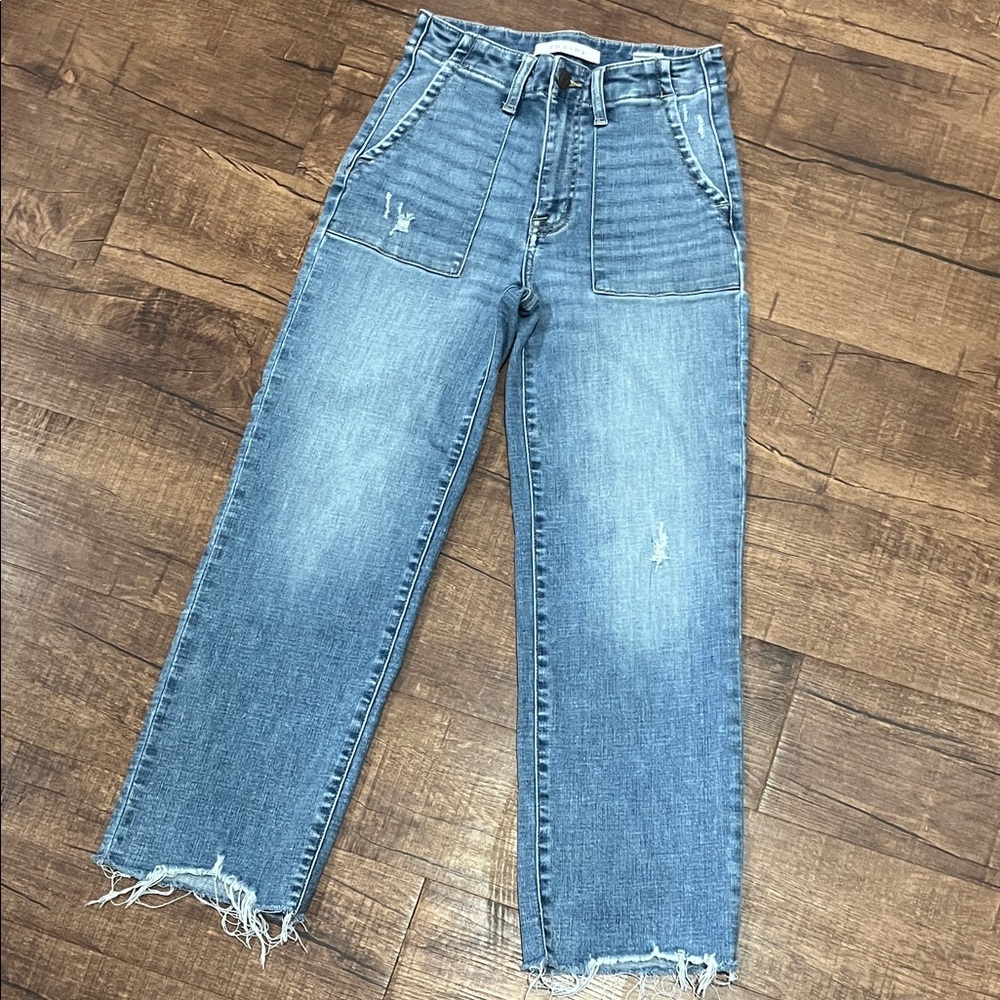 Eunina Dawn Super High Rise Wide Leg Crop Size 25